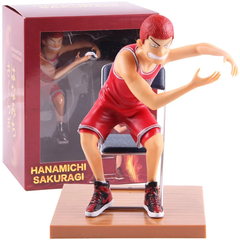 Аниме Slam Dunk Hanamichi Sakuragi Shohoku Anzai Sensei ПВХ Slamdunk фигурка Коллекционная модель игрушки - Цвет: A with colorful box