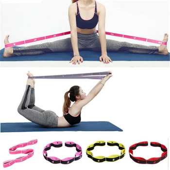 

Yoga Ballet Resistance Stretch Loop Band Gym Fitness Exercise Elastic Rubber Rope Strap Gymnastic Aerobics Flexibility Straps