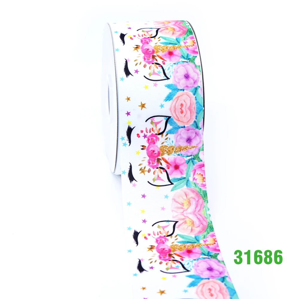 50 ярдов в размер мультфильм ленты напечатанные grosgrain ленты 31686 - Цвет: 31686