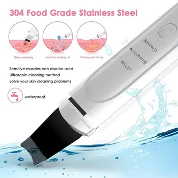 

Blackhead Clean Beauty Skin Scrubber Black Head Cleaner EMS Bagged White Blackhead Removal Equipment Effective Multifunction
