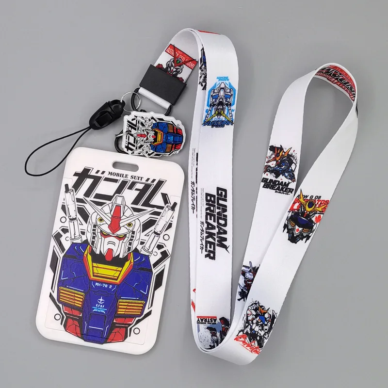 Japanese Anime Card Cases card Lanyard Key Lanyard Cosplay Badge ID Cards Holders Neck Straps Keychains 1 set id card case card holder id card holder