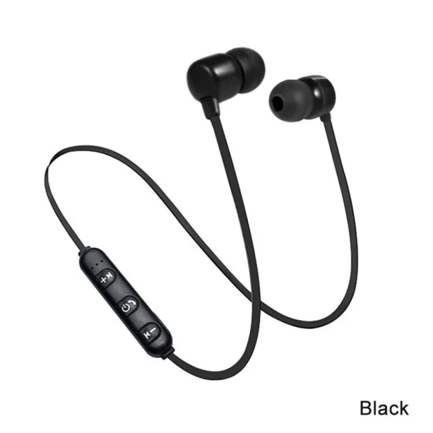 Новые магнитные беспроводные наушники Спортивная Шейная гарнитура Bluetooth гарнитура музыка стерео наушники с микрофоном для iPhone samsung - Цвет: TX12 Black