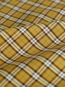 

Nissan Double Color Cotton Linen Plaid Blended Fabric Shirt Dress Clothing Cloth Home Fabric