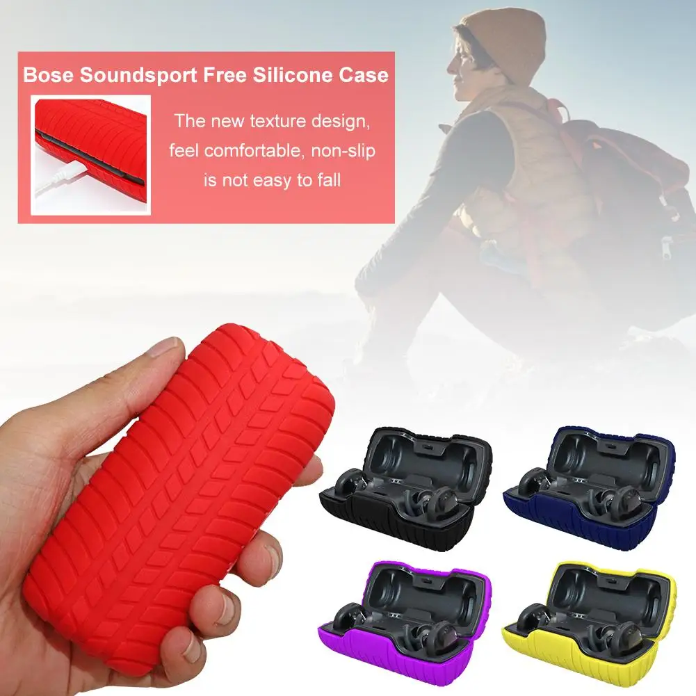 

2020 New Protective Silicone Cover for BOSE SoundSport Free Wireless Bluetooth Headset Silicone Case for Bose SoundSport Free