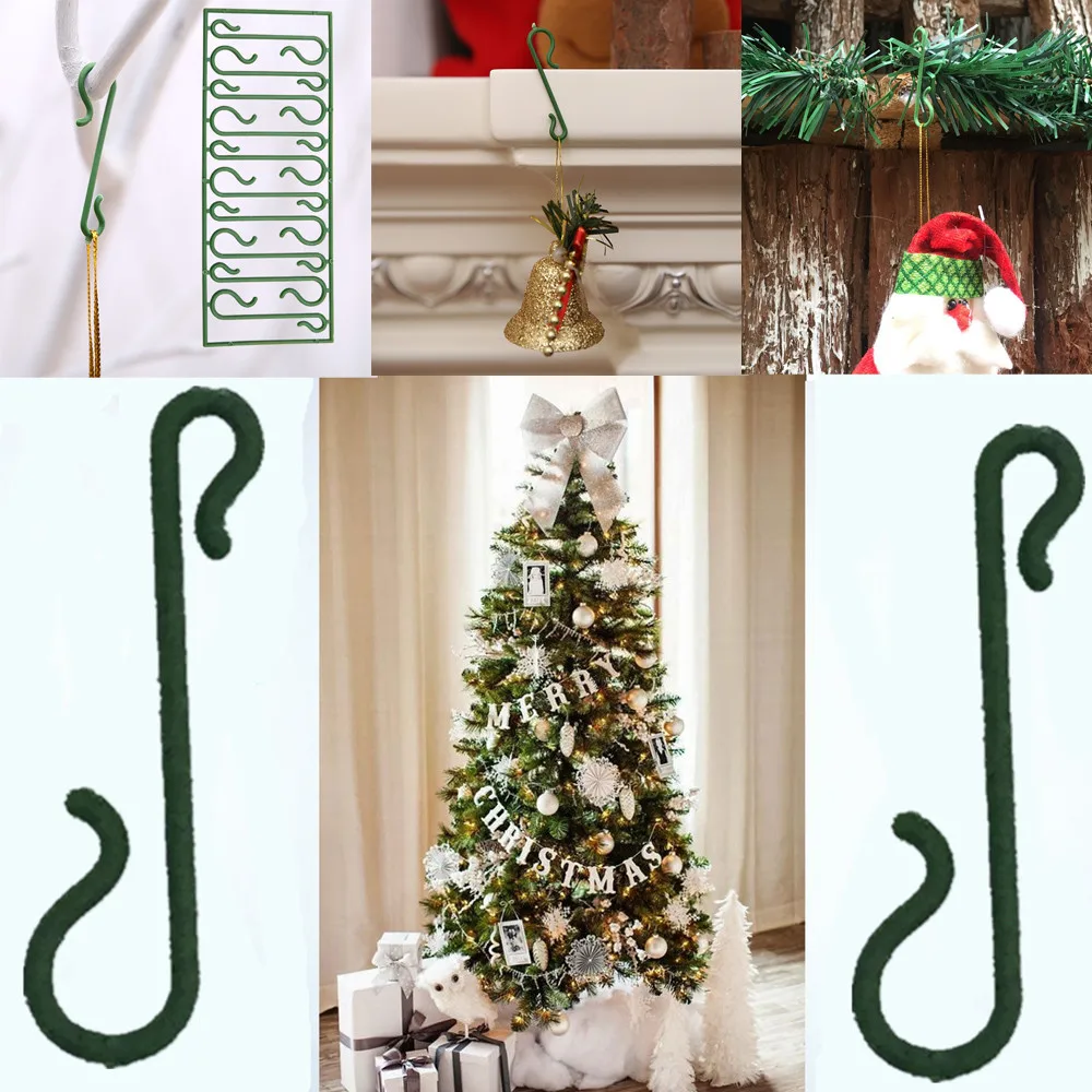 20/50/100pcs Christmas Ornaments S Shape Hooks Tree Decoration Multi Hanging Ornament | Дом и сад