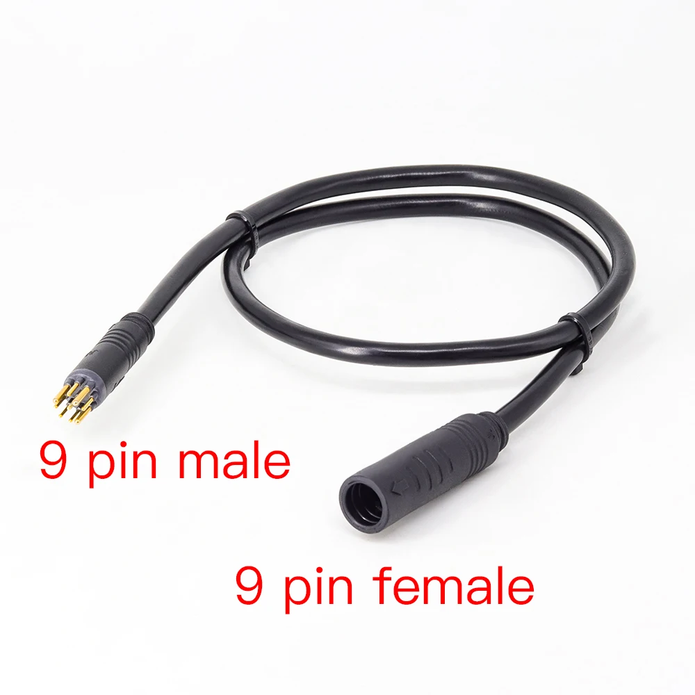 Elektrische fietsaccessoires 9-pins julet wielnaaf motorkabel e-bike motor verlengkabel e-bike motorkabel elektrische fiets accessoires (kleur: 60 cm SM