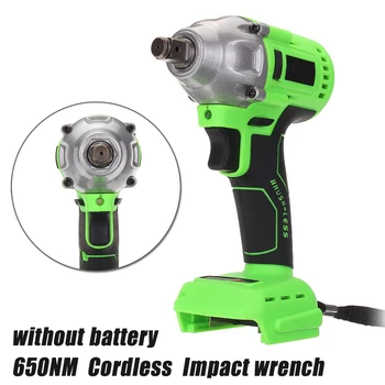 

18V 650NM Torque Impact Wrench Brushless Cordless W/ LED Light Without Battery Brand New And High Quality