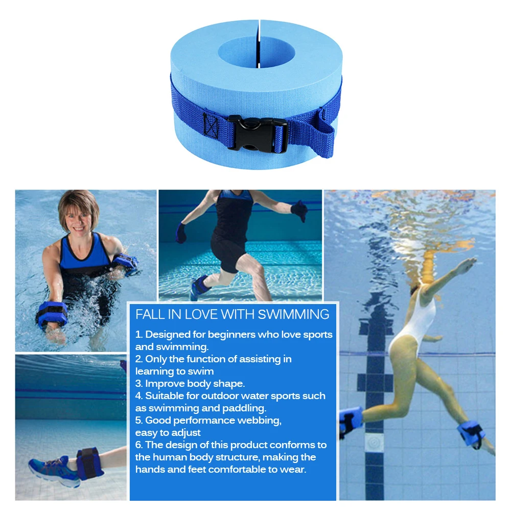 Cinturones Natación piezas par agua aeróbicos Flotador Fitness Ejercicio Set Entrenamiento Tobilleras Brazos con de liberación rápida ASR Espuma Natación Aquatic Puños Deportes acuáticos olivi.com.br