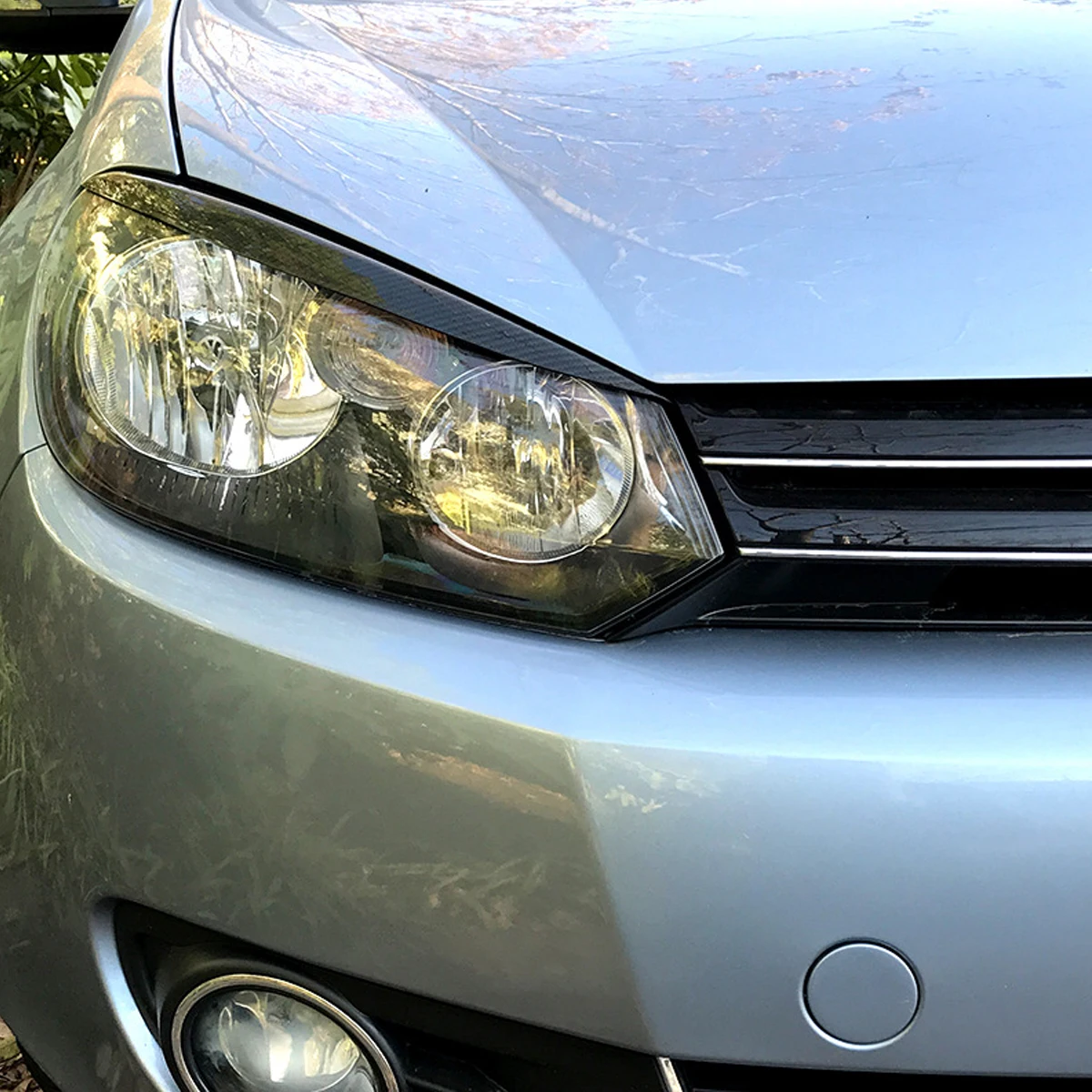 2 шт./лот фары бровей Веки ABS Хромированная Накладка для VW Golf MK6 GTI R 2008 2009 2010 2011-2013, а также для GTI GTR GTD