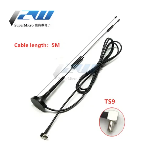 700-2700MHz 12dBi 2G 3G 4G LTE Magnetic Antenna High Gain TS9 /CRC9 /SMA-J Male Connector External GSM/GPRS Router Antenna 3M/5M - Image 5