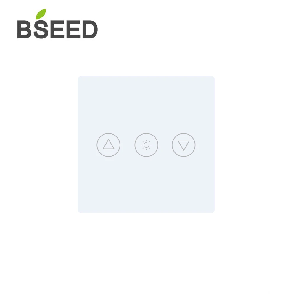 BSEED 벽 터치 조명 스위치, 소형 유리 패널, DIY 파트 1, 2, 3 갱, 커튼 조광기 패턴, 크리스탈 유리 부품, 47*47mm