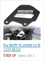 For BMW R 1200 1250 GS ADV GS LC Motorcycle Rear Brake Pump Fluid Tank Oil Cup Reservoir Guard Cover Protector R1200GS R1250GS