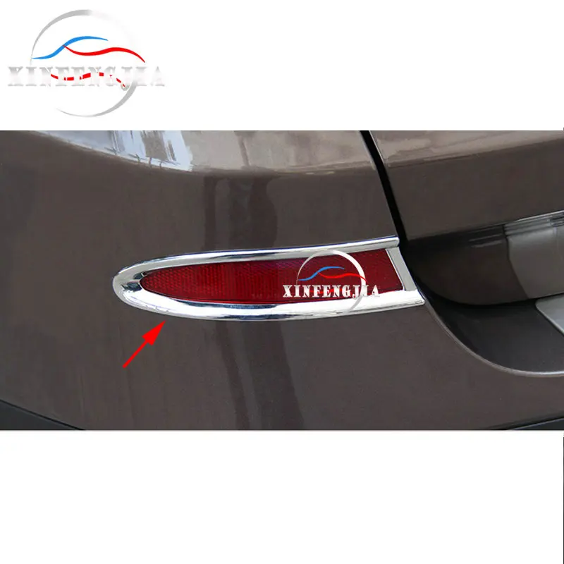 Подходит для BMW X3 F25 2011 2014 2 шт. хромированный задний противотуманный фонарь