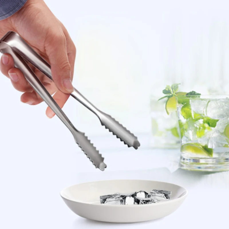Kitchen Tongs Steel Food Utensils Barbecue Anti Clip Buffet Pastry Bread Clamp Sugar Heat Cooking T L3E9 | Дом и сад
