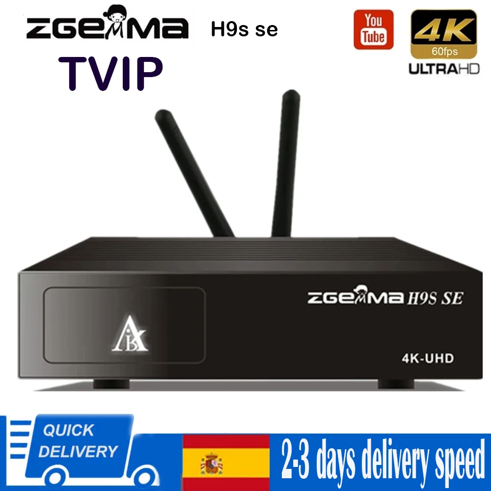 ZGEMMMA H9S SE оснащенная 300M wifi linux и android двухоперационными системами DVB - S2X Multistream 4K UHD