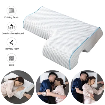 

Bedding Pillow Protection Pillow Slow Rebound Shape Pregnant Woman Pillow Sleep Orthopedic Pillow 65*49 Cm Double Pillow