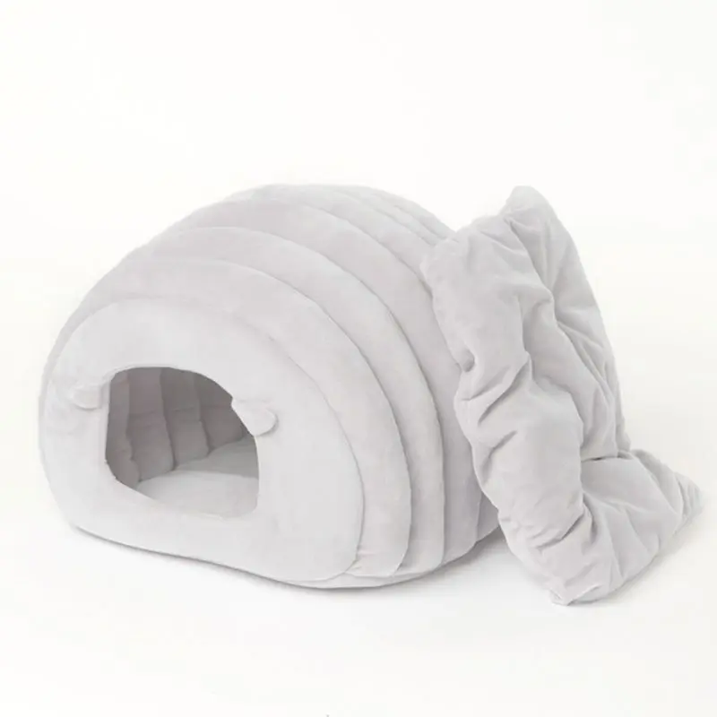 Pet палатка пещера кровать для маленьких собак Подушка спальный мешок теплый мягкий домик для кошки гнездо