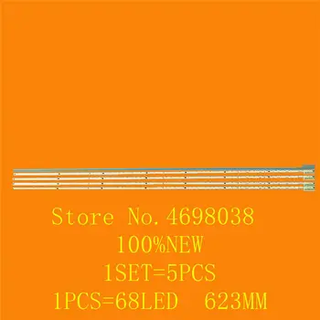 

5PCS FOR repair skyworth LCD TV LED backlight 50E510E Article lamp V500H1-ME1-TLEM9 screen V500HJ1-ME1 1piece=68LED 623MM