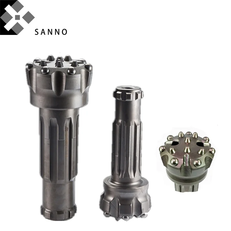 Перфоратор DTH с высоким давлением воздуха, перфоратор 76-105 мм, Круглый молоток с кнопками для скважин, туннелей, угольной промышленности