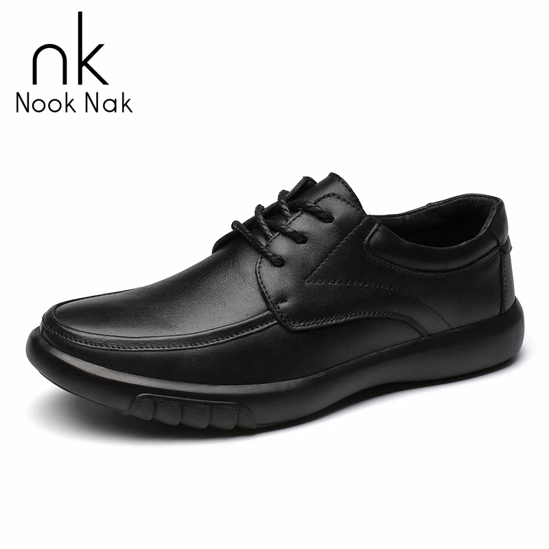 

Nooknak 2020 New Comfortable Leather Loafers Manual Breathable Men's Loafers Overmouth.Tie - In Double Series Sizes 38-44