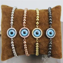 10 шт./лот, дизайн, разноцветный круглый глаз, коннектор, cz браслет, покрытый кубическим цирконием, популярный браслет, дешево, опт