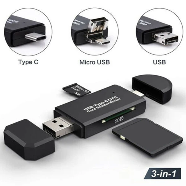 Многофункциональный считыватель карт USB 3,0/2,0 Поддержка TF/SD карты для ноутбука телефон LSMK99