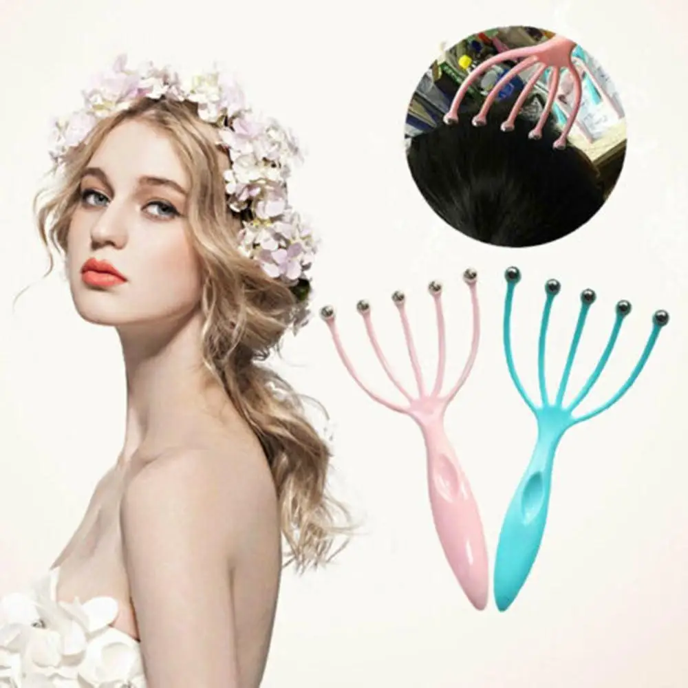 1 Pcs Five-Jaw Ball Head Massage Relief Stress Hot seller Octopus Claw Scalp Massager Skin Care | Красота и здоровье