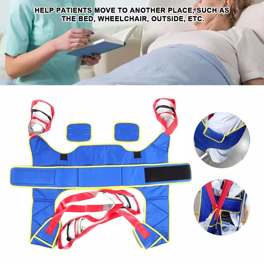 Adjustable Patient Transfer Belt Lift Sling Assistant Rehabilitation Belt Walk Trainer Leg Trainers for Disabled Patient Walking 4