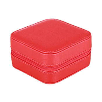 

Portable Jewelry Case Packing Jewelry Box Makeup Organizer Cosmetic Box Mirror Travel Earring Ring Casket