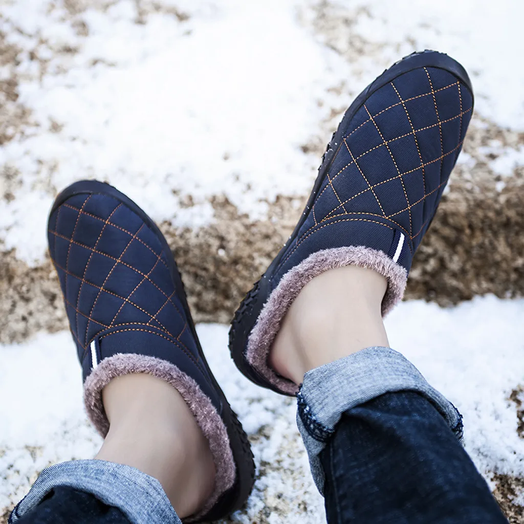 Модная мужская обувь; chaussure homme; бархатные теплые уличные тапочки; сетчатая обувь; мужские водонепроницаемые домашние тапочки; zapatos de hombre