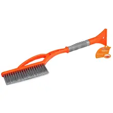 Щетка от снега и льда с распушённой щетиной+ скребок(54 см) AIRLINE AB-R-12S