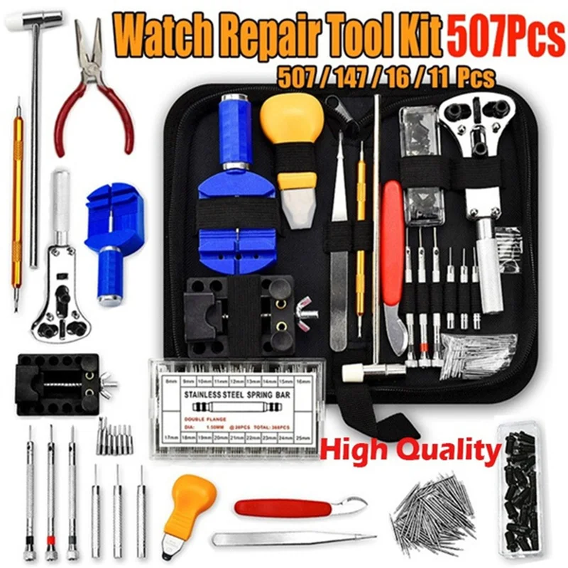 NEW 147pcs/144/16/6 pcs Watch Tools Watchmaker Tools Parts Watch Opener Remover Repair Screwdriver Clock Watch Repair Tool Kit