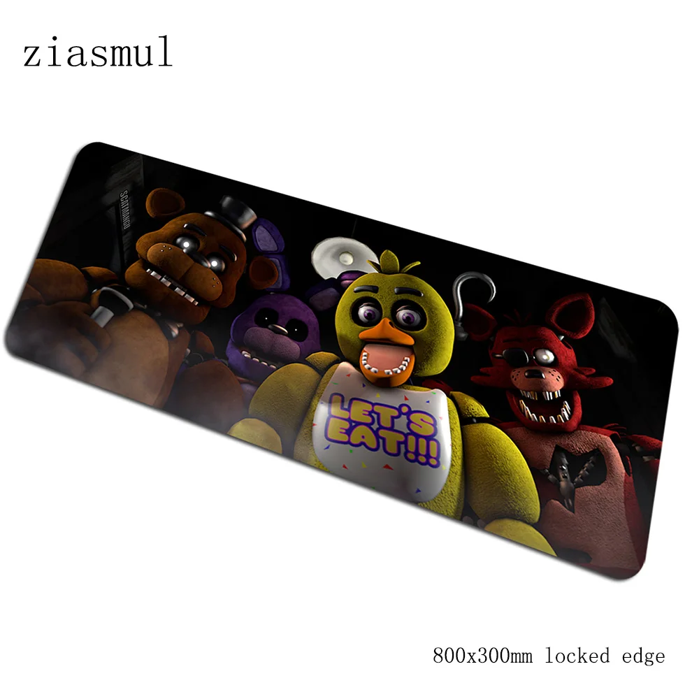 Коврик для мыши Five Nights at Freddy's pad на запястье, компьютерная коврик для мыши 800x300x2 мм, коврик для мыши с аниме, эргономичный офисный коврик - Цвет: size 800x300x2mm
