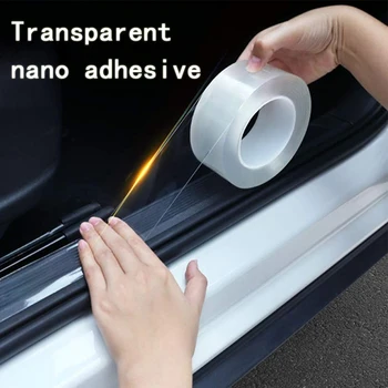 

Car Sticker Transparent Nano Double-Sided Tape Car Protect Decal Remove Magic Adhesive Sticker For Car Accessories