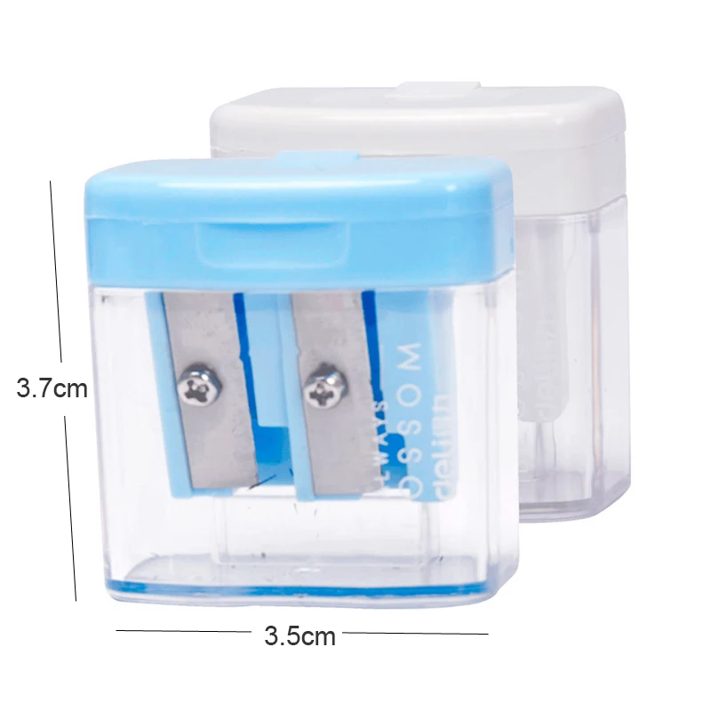 Pencil Sharpeners Mini Transparent Pencil Sharpener School Supplies Candy  Color Pencil Planer