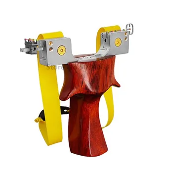

Hot sale professional stainless steel hunting slingshot with rubber band shooting outdoor game aiming slingshot 2019 new