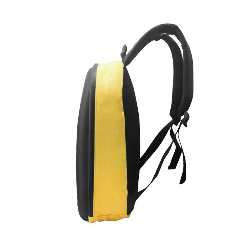 Светодиодный рюкзак с дисплеем на экране, беспроводной рекламный рюкзак с Wi-Fi и управлением через приложение, светодиодный рюкзак для прогулок - Цвет: Yellow Bag