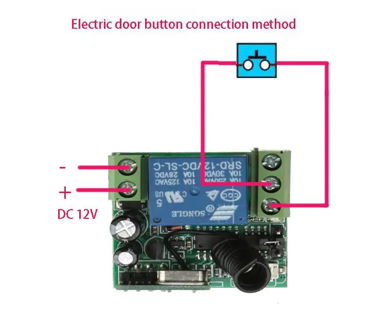 DC 12 v 1CH мини беспроводной пульт дистанционного управления Переключатель обучения код приемник передатчик домашние лампы/led/выключение питания