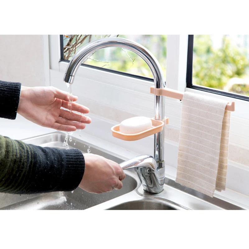 Кухонный смеситель для ванной комнаты, держатель для хранения слива, держатель для мыльницы и полотенец, кухонные аксессуары AIA99