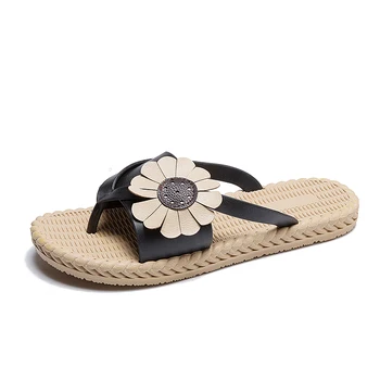 

Fashion Summer Footwear Thick Bottom Slides Soft Anti-slip Female Beach Shoes Womens Shoes Slippers Women Shoes Flower Slides
