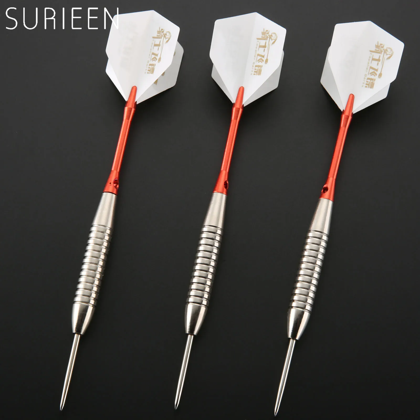 3pcs/set Professional 24 grams Steel Tip Darts Iron Darts +Box Case With Aluminum Shaft Nice