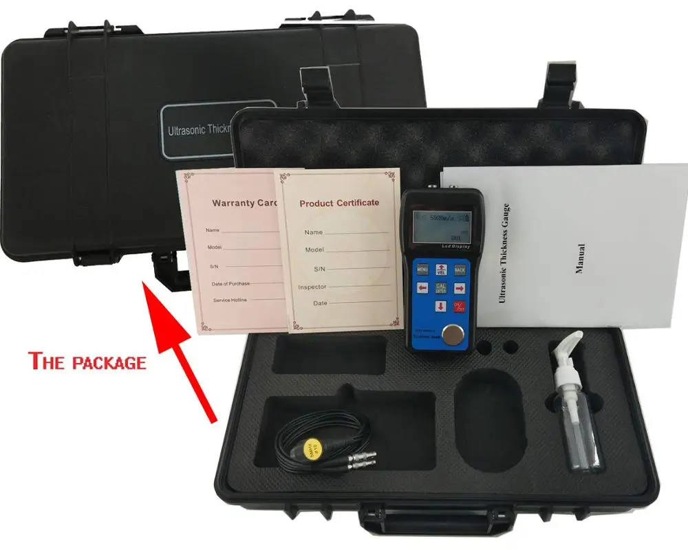 

Ultrasonic Thickness Gauge Tester Meter Measuring Range 0.75mm to 600.0mm 0.03inch to 23.62inch