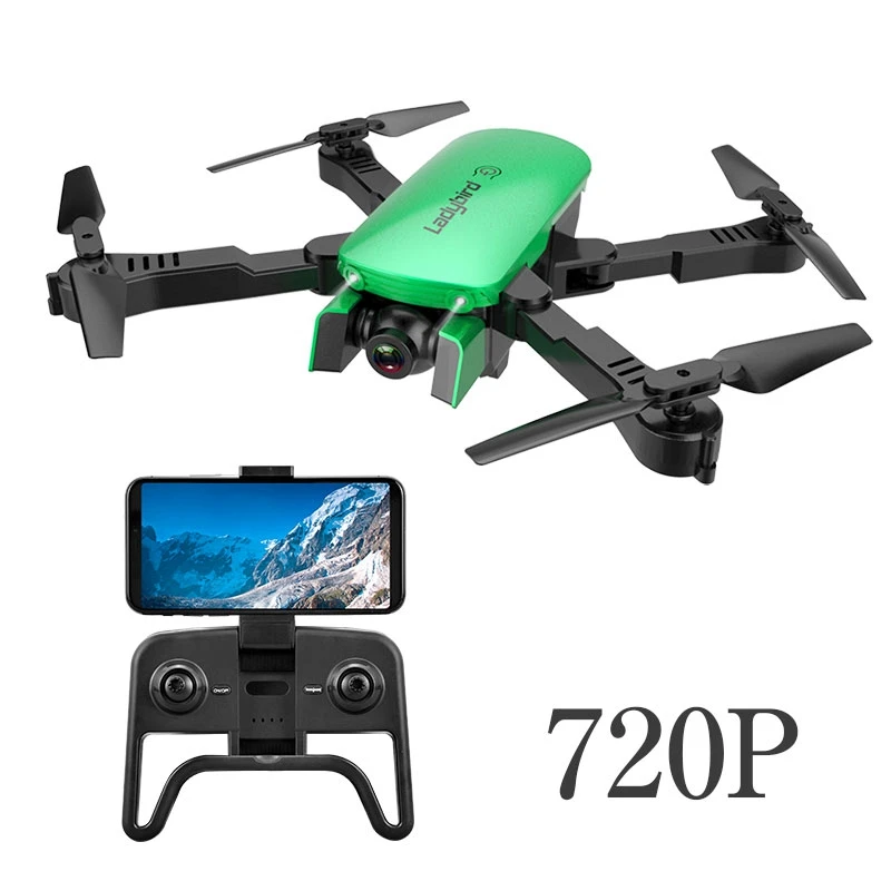 Мини-Дрон с разрешением 4K складной Off-точка Drone Gps детские игрушки, профессиональная камера для дрона квадрокоптера высокое режим удержания игрушки для детей Дрон - Цвет: Green 720P