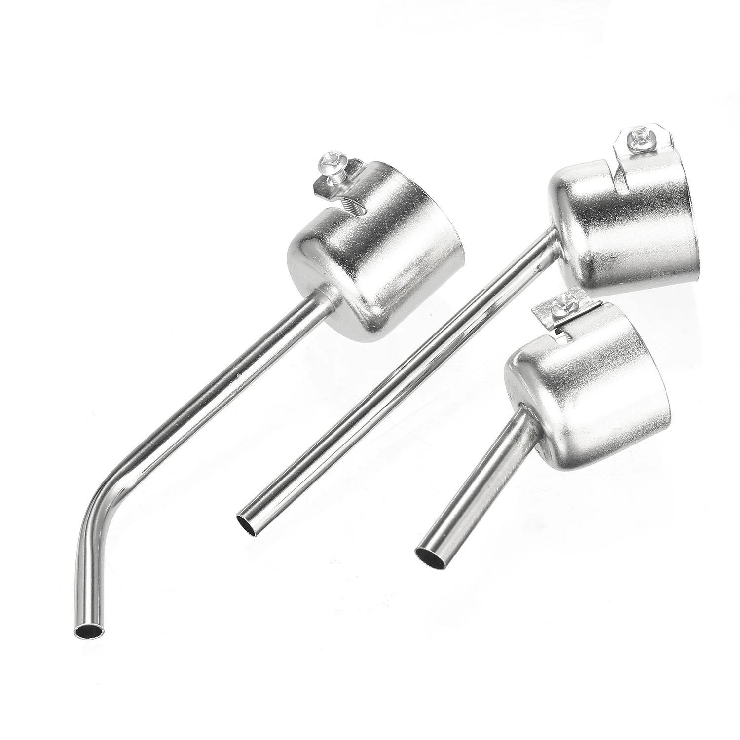 

Hot 8Pcs Hot Air Generator Nozzles Heat Resistant 45 Degree Bent Long Short Round Heat Air Machine Solder Set Soldering Tool
