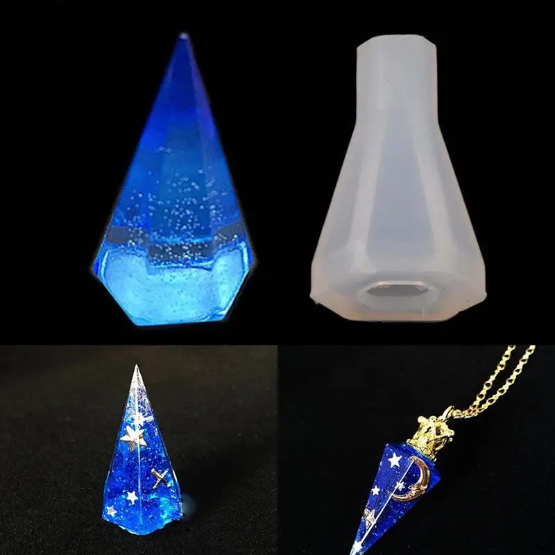Water Drop Shape Silicone Mold For Resin Forms Crystal Diamond Bracelet Pendant Jewelry Doming Mould 1.5*1.5*3.5cm |