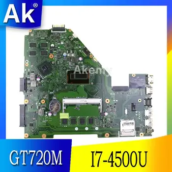 

AK X550LC Laptop motherboard for ASUS X550LC X550LD A550L Y581L W518L X550LN Test original mainboard 4GB-RAM I7-4500U GT720M