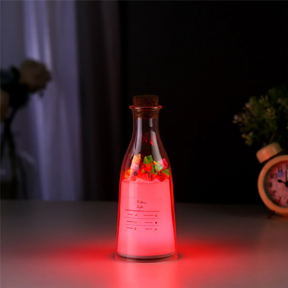 Современные бутылки молока лампа ночник USB DIY сообщение светодиодный свет бутылки молока сна вечерние подарки