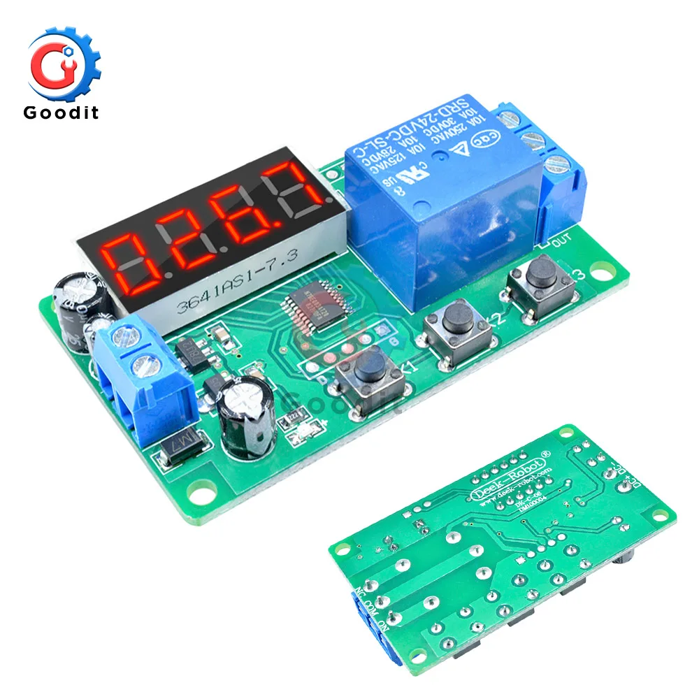 Digital LED Trigger Delay Time Cycle Timer Control Switch Relay Module 24V 