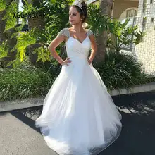 Новое поступление, белые пышные платья, роскошное милое платье принцессы на плечо с бисером и кристаллами 15 16, бальное платье для девочек, большие размеры