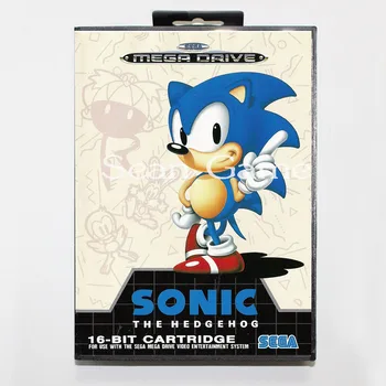

Elevata prestazione 16 Bit MD Game Card for Sega Mega Drive Sonic The Hedgehog Cover With Retail Box